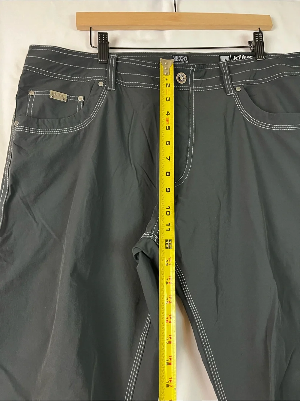 Kuhl Men's Charcoal lightweight Hiking Outdoor Pants 38 x 32